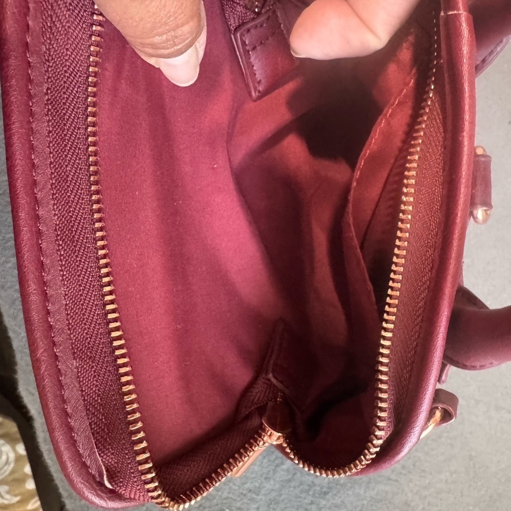 Free People Metallic Maroon Backpack - Picture 9 of 9